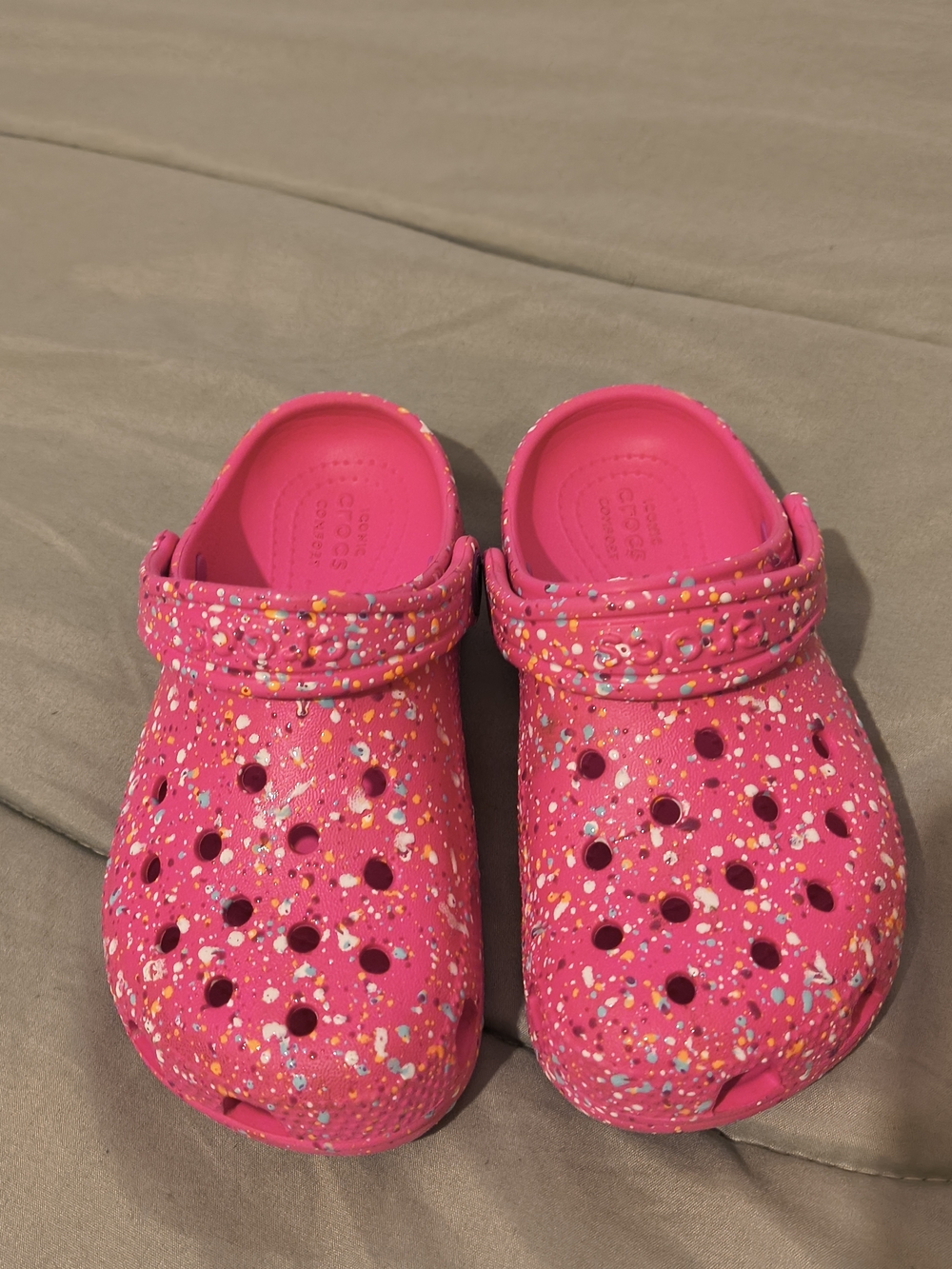 Crocs Kids' Classic Paint Splatter Clogs. Bought To Small..No Outside Wear..